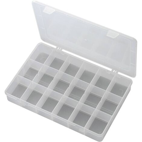 Mallette de rangement séparations fixes TRU COMPONENTS PP18-01 1566284 (L x l x H) 278 x 192 x 43 mm Nombre de comparti