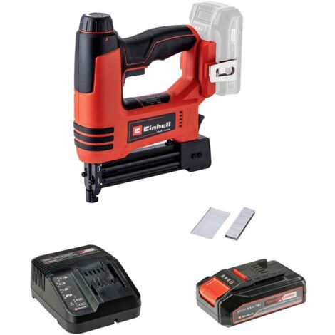 Einhell – Cloueuse sans fil 18V 2,5Ah – 4257791 – Longueur clou 15-32mm – Moteur Brushless – Pour bois dur et teck – Charge rapide en 50min