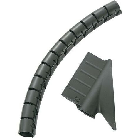 Gaine spirale 25 mm (max) TRU COMPONENTS TC-MX-KLT25BK203 1593182 noir 5 m (1/2)