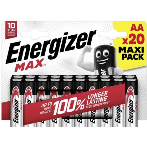 Pile LR6 (AA) alcaline(s) Energizer E303331600 Max 1.5 V 20 pc(s) S425572 (1/5)