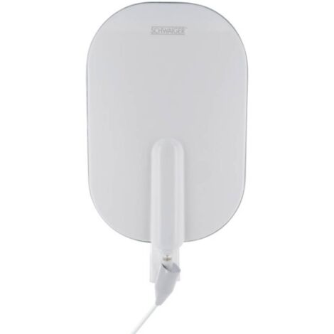 Schwaiger DTA4000 Antenne plate DVB-T/T2 active extérieure Amplification: 36 dB blanc (1/4)