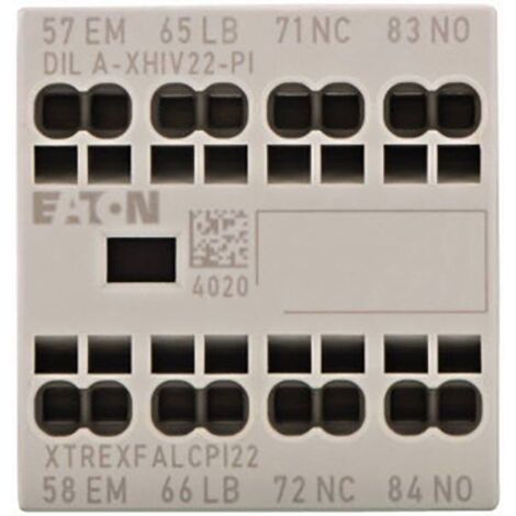 EATON DILA-XHIV22-PI BLOC DE CONTACTS AUXILIAIRES 2 NO (T), 2 NF (R) 4 A 1 PC(S) 199322 (1/5)