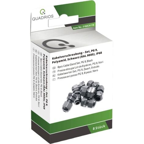 Presse-étoupe Plastique Noir PG 16 Serrage 10-14mm IP68 LEGRAND