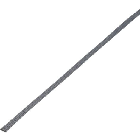 Gaine tressée TRU COMPONENTS CBBOX0915-GY 1572551 gris PET 8 à 14 mm 10 m (1/2)