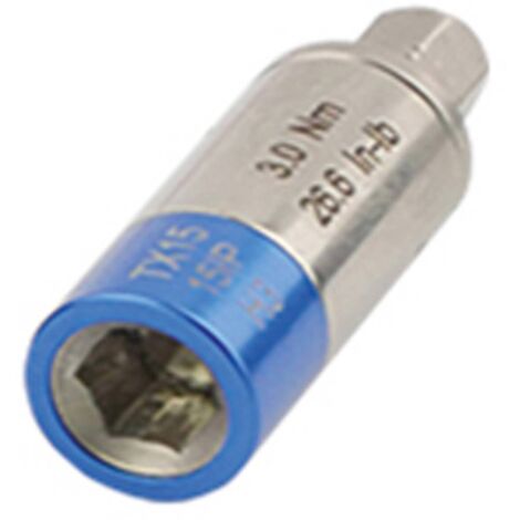 Bernstein – Tournevis dynamométrique 3.0 Nm – Adaptateur de couple pour embouts 6,35 mm – Précision de serrage avec signal sonore – Acier allié HRC 43-48 - A162122