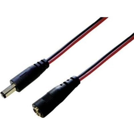 Rallonge basse tension BKL Electronic 072074 DC mâle - DC femelle 5.5 mm 2.1 mm 5.5 mm 2.1 mm 3.00 m 1 pc(s) (1/3)