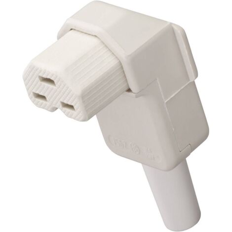 Connectique pour appareils chauffants Kalthoff 1562 ... 156206 femelle, coudé Nombre total de pôles: 2 + PE 16 A blanc 1 pc(s) Q414211 (1/2)