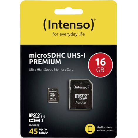Carte mémoire microSDHC 32 Go avec adaptateur pour carte SD, U3, UHS-I  verbatim