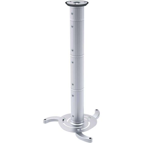 PUTORSEN Support Plafond Universel Projecteur – Rotatif, Inclinable, Tige 380-580 Mm, Charge 13,5 Kg + Gestion Câbles Intégrée