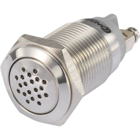 Buzzer miniature TRU COMPONENTS GQ19B-SM/R/12V 1231431 75 dB 12 V/DC 25 mm x 42.4 mm 1 pc(s)