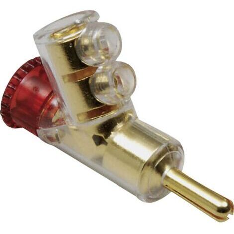 BKL Electronic 0107006 Fiche banane mâle, droit Ø de la broche: 4 mm rouge 1 pc(s) (1/2)
