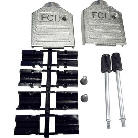 Capot SUB-D 9 pôles FCI 8655MH0901BKLF zinc moulé sous pression 180 ° argent 1 pc(s) (1/2)