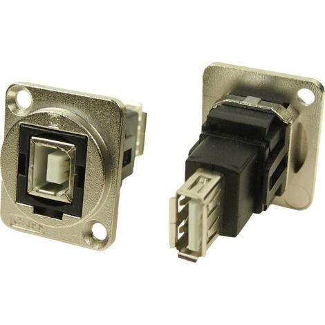 Adaptateur USB 2.0 type B femelle vers USB 2.0 type A femelle Cliff CP30207NM 1 pc(s) W911141 (1/2)