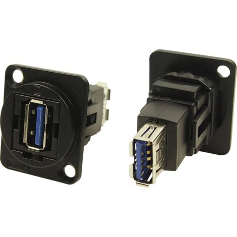 Adaptateur USB 3.0 femelle type A vers USB 3.0 femelle type B Cliff CP30205NMB 1 pc(s) W903091 (1/2)