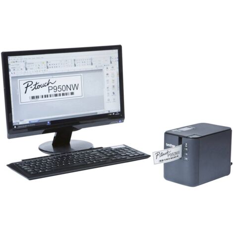 Etiqueteuse Brother P-touch P950NW adapté pour rubans: TZ, HSe, HGe, STe, FLe 3.5 mm, 6 mm, 9 mm, 12 mm, 18 mm, 24 mm,