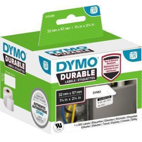 DYMO 2112290 Rouleau d'étiquettes 102 x 59 mm film polypropylène blanc 300 pc(s) fixation permanente Etiquette universe (1/5)