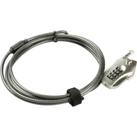 Burg Wächter 29830 Câble antivol argent avec serrure à combinaison S941311