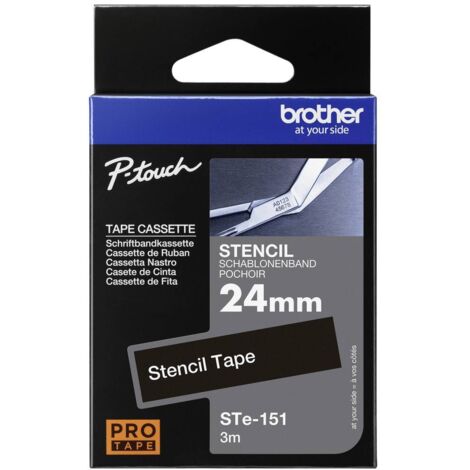 Brother STe STe-151 Couleur de ruban: transparent Couleur de police:blanc 24 mm 3 m (1/5)