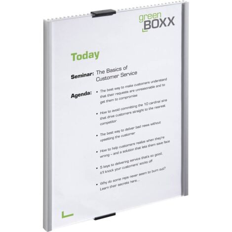 Durable Plaque de porte INFO SIGN - 4806 (l x H) 210 mm x 297 mm métallique, argent 480623 (1/3)