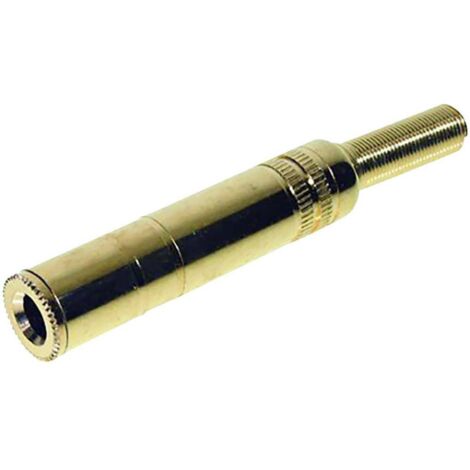 Jack 6.35 mm femelle, droit TRU COMPONENTS 1559774 Nombre de pôles: 2 mono or 1 pc(s) (1/2)