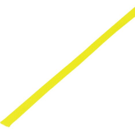 Gaine tressée TRU COMPONENTS CBBOX0510-YL 1571639 jaune PET 5 à 10 mm 10 m (1/2)