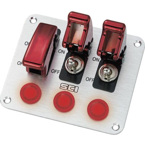 Panneau de commande de voiture TRU COMPONENTS TC-R18-P3A 1587938 12 V/DC 20 A 1 x Off/On à accrochage 1 pc(s) (1/2)