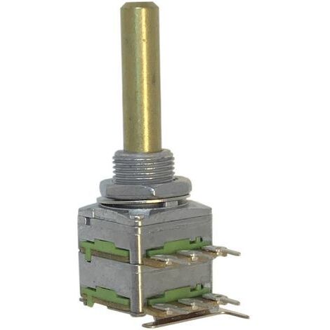 Potentiomètre rotatif 1 tour Potentiometer Service 63256-02600-4171/B1M RD1602F-20F4-30R-B1M-602 stéréo 0.2 W 1 MΩ 1 pc(s) X782311 (1/3)