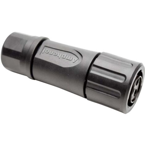 Amphenol RTS 6BS 10N 3S Cosse cylindrique mâle femelle, droit Nombre total de pôles: 3 Série (connecteur rond): Ecomate (1/2)