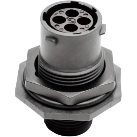 Amphenol RTS 7 10N 4S03 Cosse cylindrique mâle embase femelle Nombre total de pôles: 4 Série (connecteur rond): Ecomate (1/2)