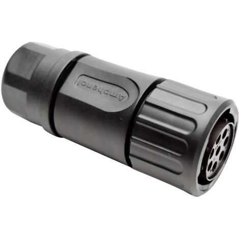 Amphenol RTS 6BS 14N 8S03 Cosse cylindrique mâle femelle, droit Nombre total de pôles: 8 Série (connecteur rond): Ecoma (1/2)