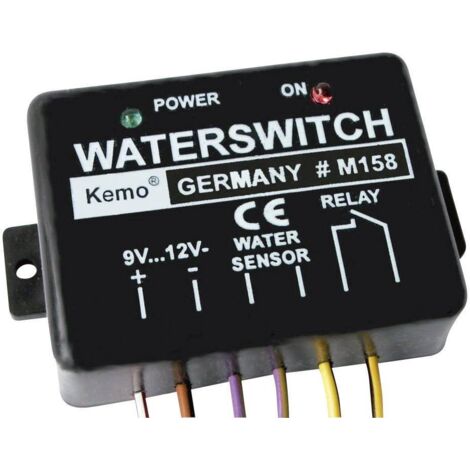 Détecteur d'inondation 9 V/DC – Kit monté avec relais pour commande de pompes – Sondes à basse tension pour éviter l'oxydation – Kemo Electronic