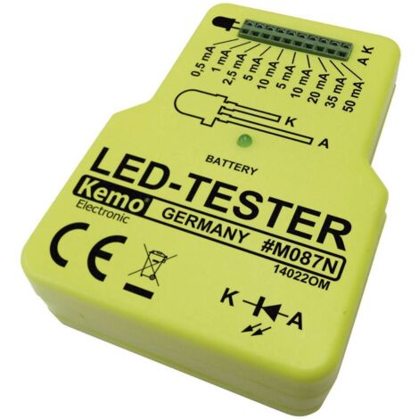 Testeur LED kit monté Kemo M087N 9 V/DC 1 pc(s) Q09817 (1/4)