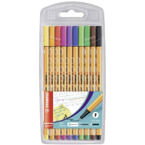 STABILO Pochette de 12 crayons de couleur Color en 12 couleurs vives  assorties