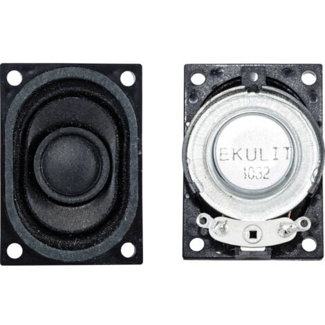 LSM-530K 1.57 pouces 4 cm Haut-parleur miniature 2 W 8 Ω noir ovale