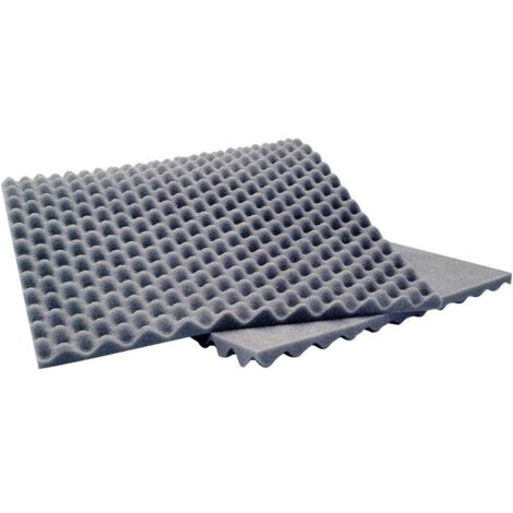 Mousse acoustique en polyuréthane gris 20mm – Panneau d'isolation 400x900mm – Lot de 3 pièces pour enceintes et caissons – Sinuslive