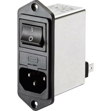 Filtre d'alimentation Schaffner FN 286-1-06 avec interrupteur, avec connecteur femelle pour appareil 250 V/AC 1 A 7.5 mH 1 pc(s) Y06884 (1/2)