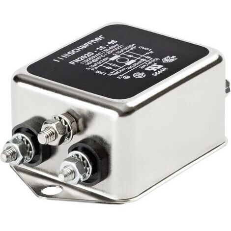 Filtre antiparasite Schaffner FN 2020-12-06 250 V/AC, 250 V/DC 12 A 0.7 mH (l x H) 64 mm x 29.3 mm 1 pc(s) (1/2)