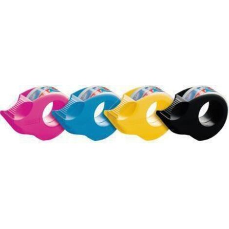 tesa Dérouleur de ruban adhésif 58230-00 noir, lilas, rose, bleu Largeur du rouleau (max.): 19 mm Longueur du rouleau (