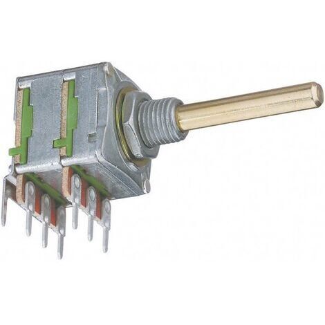 Potentiometer Service 4018 4018 Potentiomètre rotatif stéréo 0.05 W 10 kΩ 1 pc(s) (1/3)