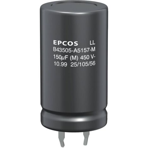 TDK B43504-A9107-M Condensateur électrolytique Snap-In 10 mm 100 µF 20 % (Ø x H) 22 mm x 35 mm 1 pc(s) S79544 (1/2)