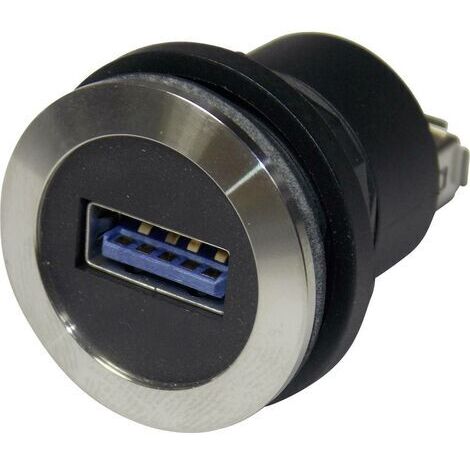 Embase embase femelle USB 3.0 Avant: USB type A · Arrière: USB type A Schlegel RRJVAUSB3AA S80464 (1/5)