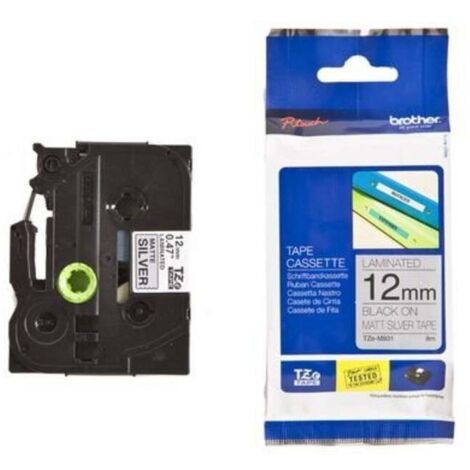 TZN201 Rubans Tze non laminés noir/blanc 3,5mmx8m l'unité