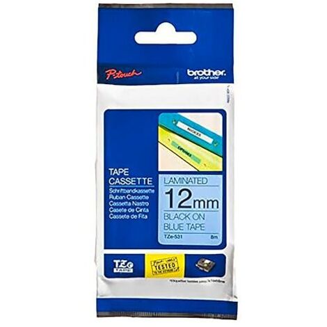Ruban d'étiquetage Brother TZe, TZ TZe-531 Couleur de ruban: bleu Couleur de police:noir 12 mm 8 m