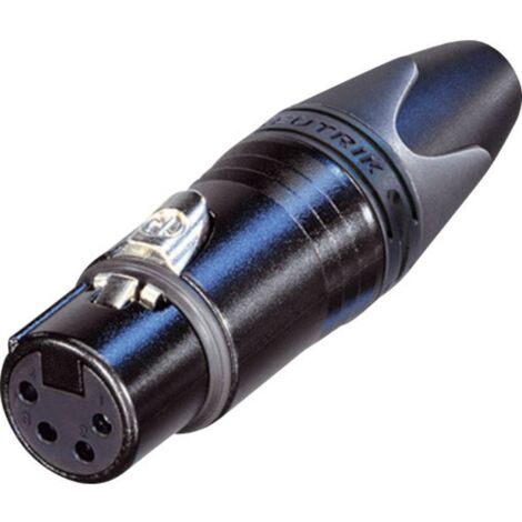 XLR femelle, droit Neutrik NC4FXX-B Nombre de pôles: 4 noir 1 pc(s) X39998 (1/2)