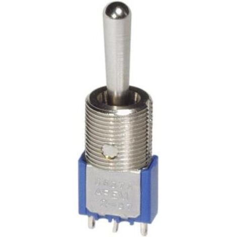 Interrupteur à levier 1 x (On)/Off/(On) APEM 5637MA 250 V/AC 3 A momentané/0/momentané 1 pc(s) (1/2)