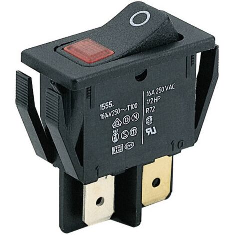 Marquardt 1555.3102 Interrupteur à bascule 1555.3102 250 V/AC 16 A 2 x Off/On IP40 à accrochage 1 pc(s)