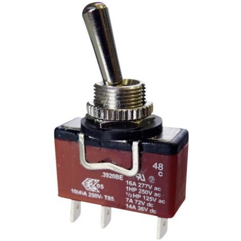 Interrupteur à levier 1 x On/Off/On Arcolectric (Bulgin Ltd.) C3920BEAAA 250 V/AC 10 A IP67 permanent/0/permanent 1 pc(s) D79155 (1/3)