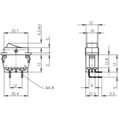 Marquardt 1552.4602 Interrupteur à bascule 1552.4602 250 V/AC 16 A 2 x Off/On IP40 à accrochage 1 pc(s)