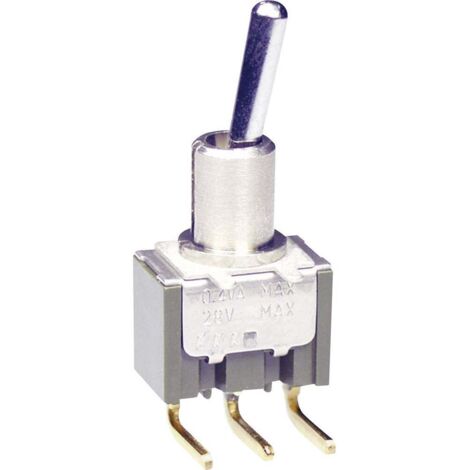 Interrupteur à levier 1 x On/On NKK Switches M2012SS2W13 250 V/AC 3 A à accrochage 1 pc(s) D72472 (1/2)