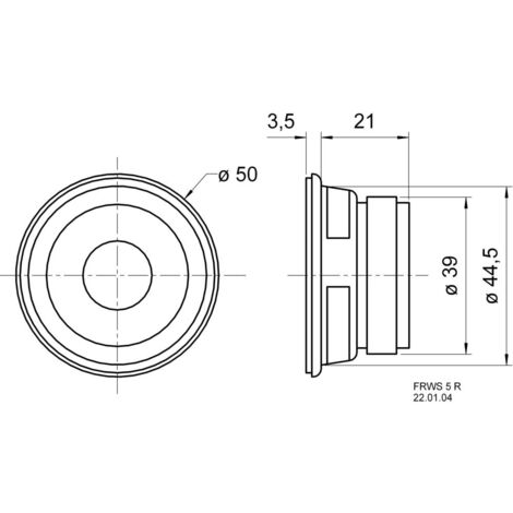 Visaton FRWS 5 R - 8 Ohm 2212 84 dB 1 pc(s)